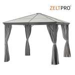 Lauko pavėsinė Zeltpro Deluxe, 300x300 cm, pilka