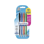 Gelinis tu&scaron;inukas Paper Mate Flexgrip Gel Mix, 0,7 mm, 4 vnt.