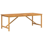 vidaXL Sodo valgomojo stalas, 200x90x74cm, akacijos medienos masyvas