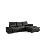 De&scaron;ininė kampinė sofa Eltap Ottavio, pilka/juoda