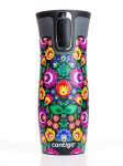 Termo puodelis &bdquo;Contigo West Loop 2.0 470 ml &ndash; Folklor (Juodas Matinis)