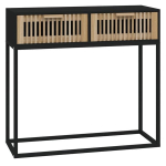 Konsolinis staliukas vidaXL 80x30x75cm, juodas
