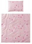 Lorelli patalynės komplektas Eva Butterflies Pink, 75x75 cm, 5 dalių