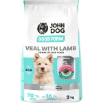 John Dog Good Form jauniems &scaron;uniukams su ver&scaron;iena ir ėriena, 3 kg