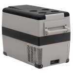 &Scaron;altdėžė su rankena ir adapteriu VidaXL, 55l, juoda