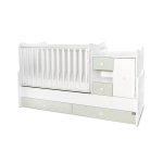 Transformuojama vaiki&scaron;ka lovytė Lorelli MiniMAX New, 60x120/72x190 cm, balta/&scaron;viesiai žalia