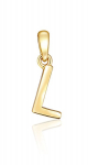 Optinis įrenginys JVD Minimalistinis paauksuotas "L" raidės pakabukas SVLP0948XH2GO0L, Gold