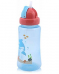 Sportinis buteliukas su &scaron;iaudeliu Lorelli, blue/mėlynas, 12+ mn, 330 ml
