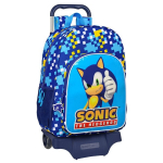 Mokyklinė kuprinė su ratukais Safta Sonic Speed, mėlyna