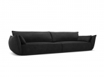 Sofa Vanda, 4 sėdimos vietos, tamsiai pilka