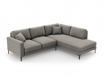 De&scaron;ininė kampinė sofa Venus, 5 sėdimos vietos, pilka