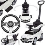 Stumiamas automobilis vaikams C-Class Coupe Sun Baby, baltas