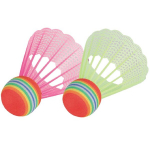 Badmintono plunksnelės Sunflex Tropical, geltonos/rožinės