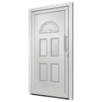 vidaXL Priekinės durys baltos spalvos 88x200cm 279255, Balta