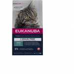 Eukanuba Grain Free Adult suaugusioms katėms su la&scaron;i&scaron;a, 2 kg