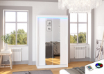 Spinta ADRK Furniture su LED ap&scaron;vietimu Santos 120, balta