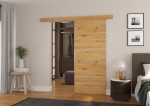 Stumdomos durys ADRK Furniture Tony 86, rudos