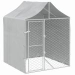 Lauko voljeras &scaron;unims su stogu VidaXL, 2x2x2,5m