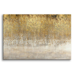 Stilingas eleganti&scaron;kas paveikslas Auksiniai la&scaron;ai Smėlio spalvos interjeras Glamour Modern 80x120