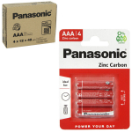 Panasonic Red Zinc R03 (AAA) elementai, 4 x 12 vnt.