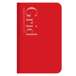 Užra&scaron;ų knygelė "Logical Prime Grid Slim" A6, langeliais 2,5 mm-raudona NA601-1