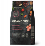 Grandorf Fresh sterilizuotoms katėms ar senjorams su &scaron;viežia kalakutiena, 400g