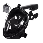 Snorkeling veido kaukė (nardymo kaukė) L/XL juoda