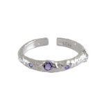 Sidabrinis žiedas Lilac R0435