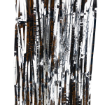 Pakabinama dekoracija folijos uždanga, sidabrinė, 100 x 190 cm