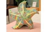 Pliu&scaron;inė pagalvėlė Jūros žvaigždė, žalia, 20 cm
