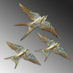 Opviq sieninė dekoracija Flying Swallow 1, 3 vnt.