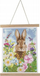 Plakatas su deimantine mozaika 35x45cm: Zuikis ir knyga