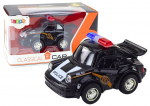 Klasikinis policijos automobilis Lean Toys, juodas