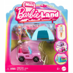 Barbie Mini Barbieland Transporto priemonė su lėle, 4+