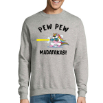 Džemperis Pew Pew Vienaragis, pilkas