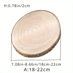 Mediniai dekoratyviniai padėklai &scaron;ventėms, 23-27 cm