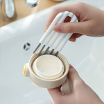 3-in-1 Kompiuterio Valymo Rinkinys: &Scaron;velnus &Scaron;epetys, Klavi&scaron;ų Rinkiklis ir Ply&scaron;ių Dulkių &Scaron;alinimo Priemonė - Patvarus Plastikas, Baltas