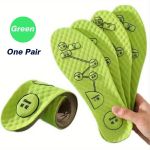 Masažiniai sportiniai vidpadžiai, 1 pora,  Žalias