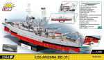 Laivo modelis - COBI - USS ARIZONA (BB-39) - Pilka - 1 vnt. - Nuo 10 m.