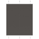 Plisuota žaliuze juoda 105x150 cm audinio plotis 104,4 cm