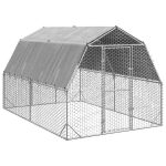 Vi&scaron;tienos bėgimas su stogu 2,5x4x2,25 m cinkuoto plieno