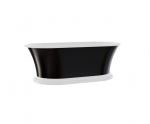 Vonia Besco Ziva Black&White, 160 x 75 cm, su sifonu su persipylimu slim black