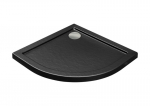 Pusapvalis du&scaron;o padėklas Besco Aron SlimLine Stone Effect New, 90 x 90 x 5,5 cm
