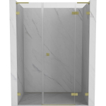 Du&scaron;o durys Mexen Lunar L, de&scaron;inė, 120 cm, transparent/brushed gold
