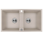 Granitinė virtuvinė plautuvė Kuchinox RAB, SBF_420Y, Beige