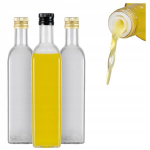 10x Marasca butelki 500 ml suknelės dozatorium alyvuogių aliejui, actui