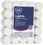 Bispol Aura Tealight žvakutės, 50 vnt., iki 8 val. degimo