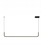 Patinar Led linijinė pakabinama lempa 90 cm, 12w, 3000k, juoda