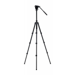 Stovas Fotopro S5i Pro video stovas su skysčio galva, 162,5 cm, 5 kg, juodas, Juoda