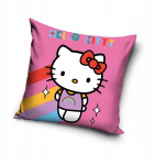 Mink&scaron;ta "hello Kitty" pagalvės užvalkalas 40x40 cm